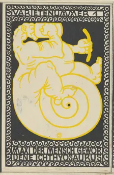Variety Act 1: Maxi the Ichthyosaurus Turned Man (Varietenummer 1: Maxi der Mensch Gewor D..., 1907. Creator: Moritz Jung