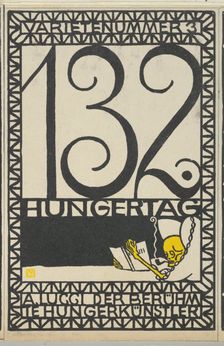 Variety Act 3: 132nd Day of Fasting, A. Lucci the Famous Hunger Artist (Varietenummer 3: 1..., 1907. Creator: Moritz Jung