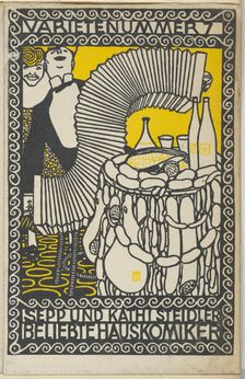 Variety Act 7: Sepp and Kathi Steidler, Popular House Comedians (Varietenummer 7: Sepp und..., 1907. Creator: Moritz Jung