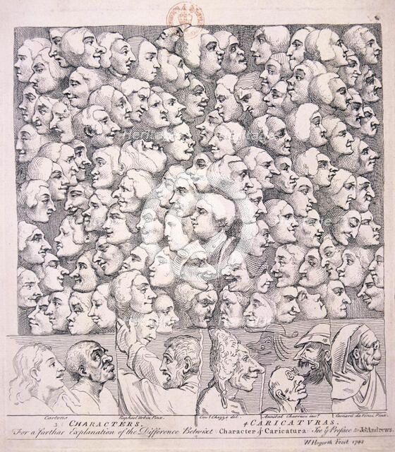 Variety of expressions, 1743. Artist: William Hogarth