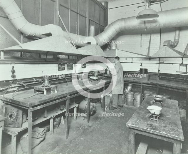 Varnish Laboratory, Borough Polytechnic, Southwark, London, 1936. Artist: Unknown.
