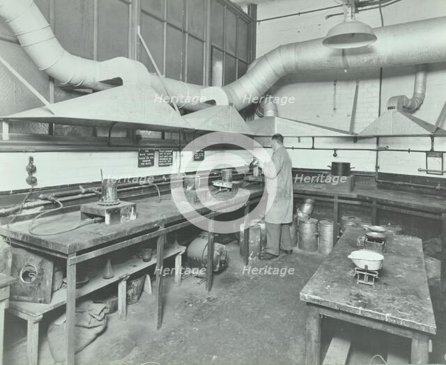 Varnish Laboratory, Borough Polytechnic, Southwark, London, 1936. Artist: Unknown.