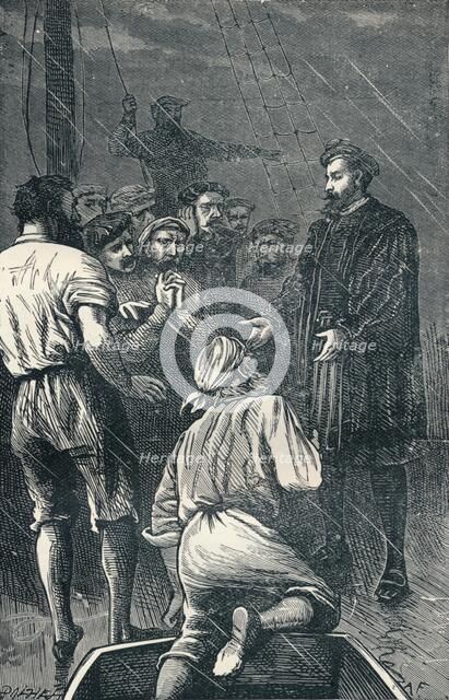 Vasco da Gama Refuses to Turn Back Again, 1904 Artist: Unknown.