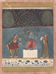 Vasant Ragini: Folio from a ragamala series (Garland of Musical Modes) , ca. 1630-40. Creator: Unknown