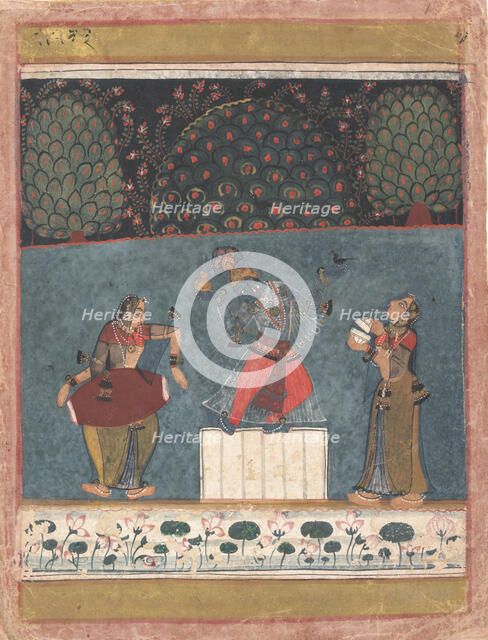 Vasant Ragini: Folio from a ragamala series (Garland of Musical Modes) , ca. 1630-40. Creator: Unknown.