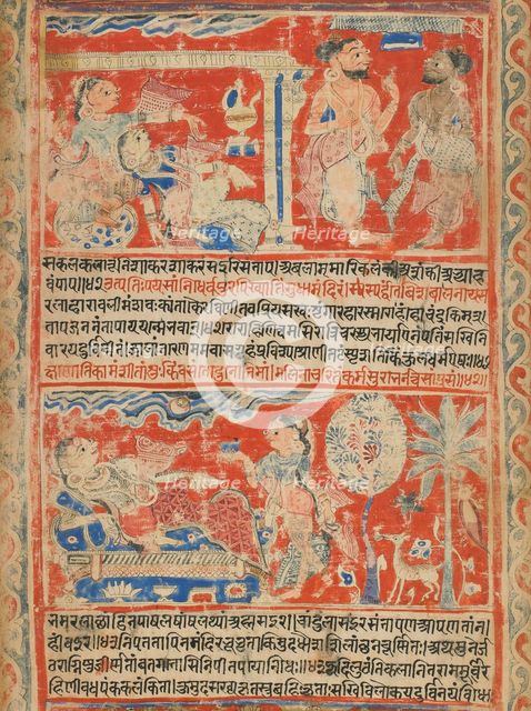 Vasanta Vilasa (a poem on Spring) (detail), 1451. Creator: Unknown.