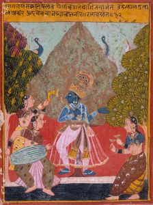 Vasanta Ragini, Second Wife of Dipak Raga, Folio from a Ragamala..., between c1675 and c1700. Creator: Unknown