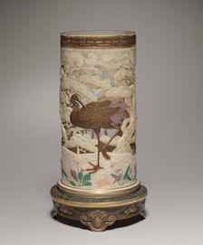 Vase, 1873. Creator: Worcester Porcelain Factory (British); James Hadley (British), probably by