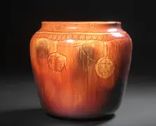 Vase, 1888. Creator: Rookwood Pottery Company (American, established 1880); Artus Van Briggle (American, 1869-1904)