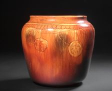 Vase, 1888. Creator: Rookwood Pottery Company (American, established 1880); Artus Van Briggle (American, 1869-1904)