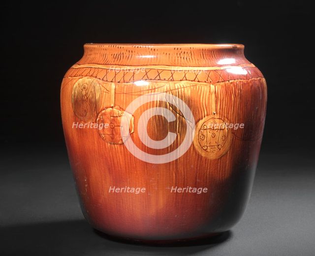 Vase, 1888. Creator: Rookwood Pottery Company (American, established 1880); Artus Van Briggle (American, 1869-1904).