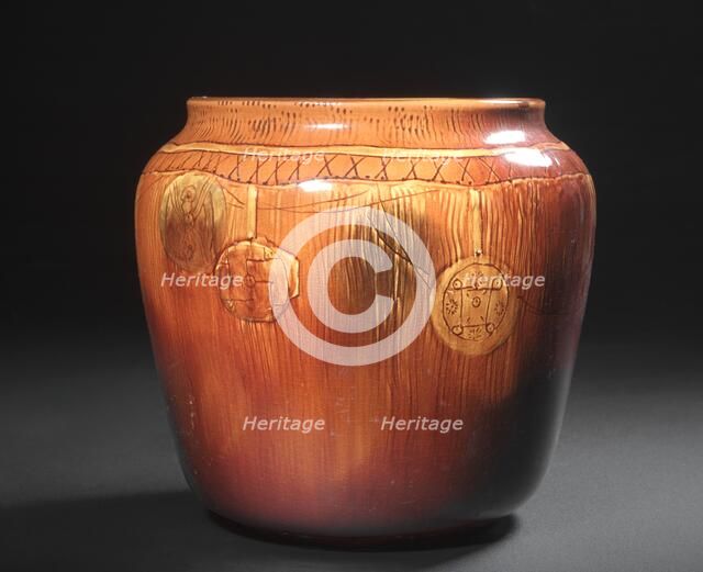 Vase, 1888. Creator: Rookwood Pottery Company (American, established 1880); Artus Van Briggle (American, 1869-1904).