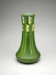 Vase, 1903/9. Creators: Grueby Faience Company, George Prentiss Kendrick, Eva Russell