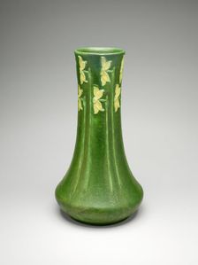 Vase, 1903/9. Creators: Grueby Faience Company, George Prentiss Kendrick, Eva Russell