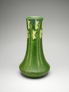 Vase, 1903/9. Creators: Grueby Faience Company, George Prentiss Kendrick, Eva Russell