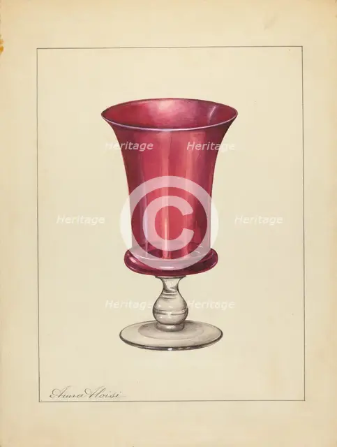 Vase, 1935/1942. Creator: Anna Aloisi.