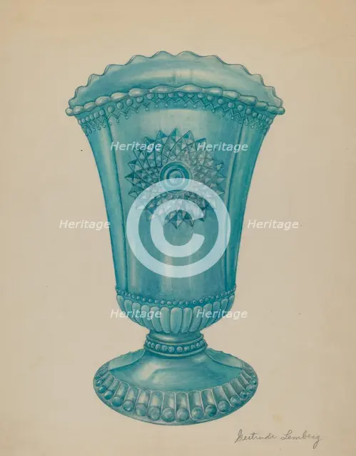 Vase, 1935/1942. Creator: Gertrude Lemberg.