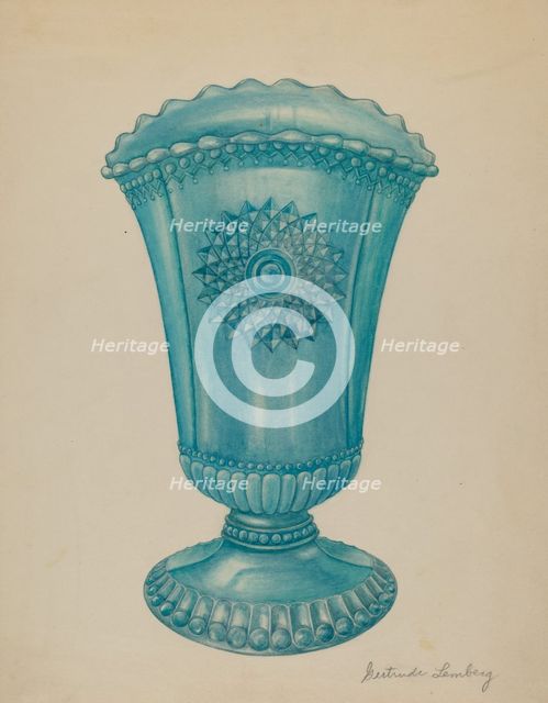 Vase, 1935/1942. Creator: Gertrude Lemberg.