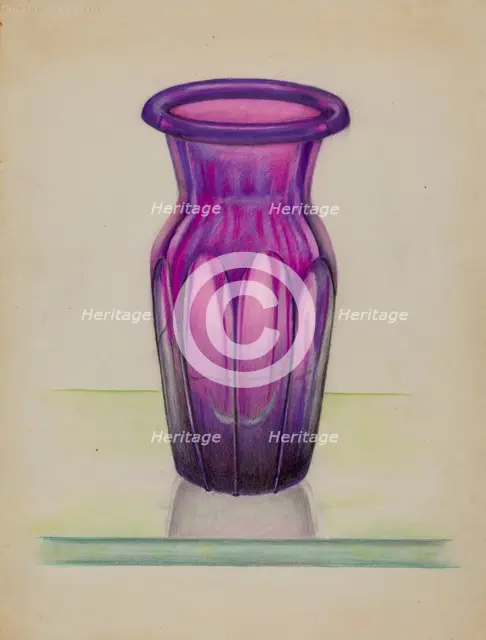 Vase, 1935/1942. Creator: John Tarantino.