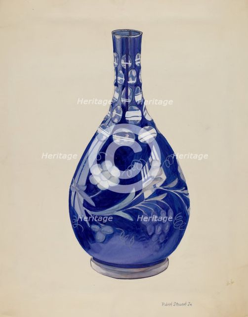Vase, 1935/1942. Creator: Robert Stewart.