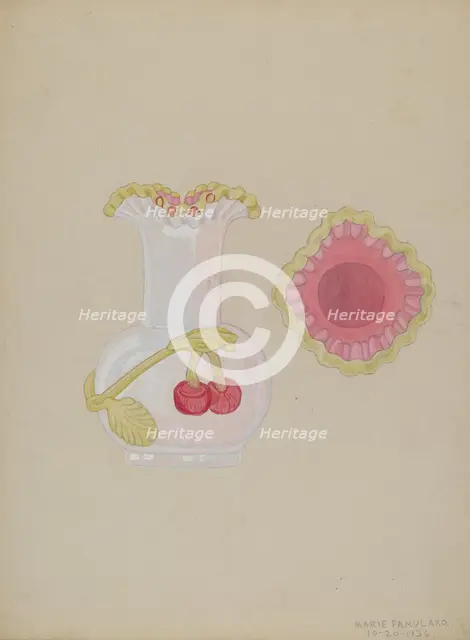 Vase, 1936. Creator: Marie Famularo.