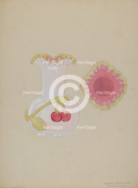 Vase, 1936. Creator: Marie Famularo.