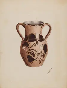 Vase, 1937. Creator: Charles Moss