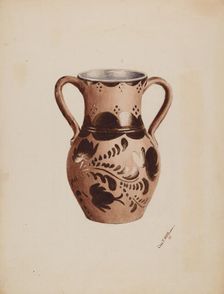 Vase, 1937. Creator: Charles Moss