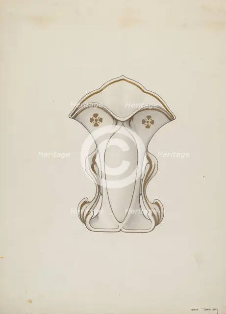 Vase, 1937. Creator: Dana Bartlett.