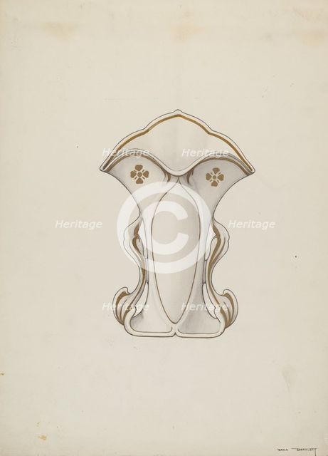 Vase, 1937. Creator: Dana Bartlett.