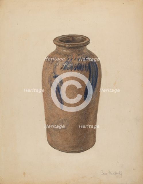 Vase, 1939. Creator: Anne Nemtzoff.