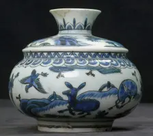 Vase with Animals in a Landscape, Iran, 17th century. Creator: Unknown