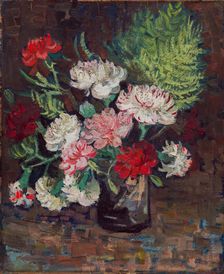 Vase with Carnations, 1886. Creator: Vincent van Gogh