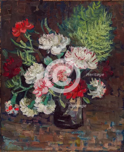 Vase with Carnations, 1886. Creator: Vincent van Gogh.