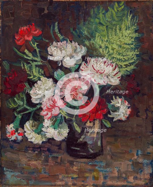 Vase with Carnations, 1886. Creator: Vincent van Gogh.