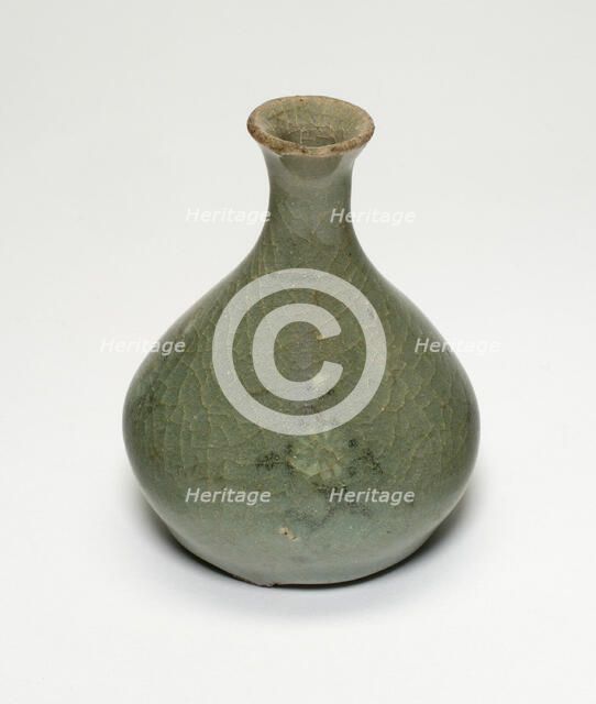 Vase with Chrysanthemum Flower Heads, Korea, Goryeo dynasty (918-1392), mid-13th century. Creator: Unknown.