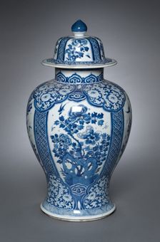 Vase with Cover, Qing dynasty (1644-1912), Kangxi reign (1661-1722). Creator: Unknown