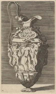 Vase with Dancing Women and Satyrs, 17th century (late). Creator: Rene Boyvin