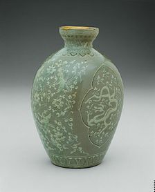 Vase with Dragon and Phoenix, Korea, Goryeo dynasty (918-1392), late 13th/early 14th century. Creator: Unknown