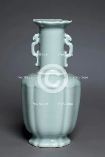 Vase with Dragon Handles, 1736-1795. Creator: Unknown.