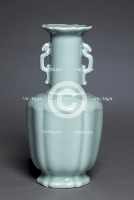 Vase with Dragon Handles, 1736-1795. Creator: Unknown.