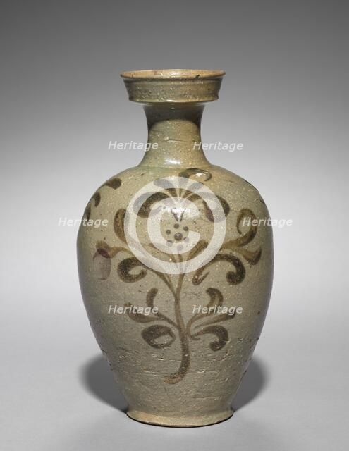 Vase with Floral Design, 1100s. Creator: Unknown.