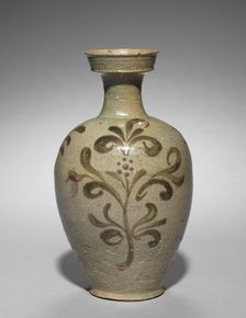 Vase with Floral Design, 1100s. Creator: Unknown