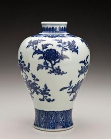 Vase with floral design, 1736-1795. Creator: Unknown