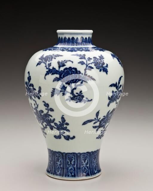 Vase with floral design, 1736-1795. Creator: Unknown.