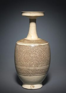 Vase with Floral Scrolls, 900s-1000s. Creator: Unknown