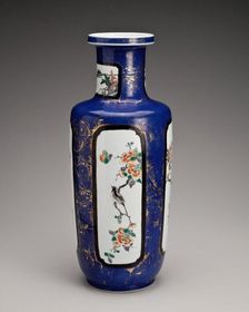 Vase with flower and bird panels, 1662-1722. Creator: Unknown