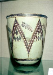 Vase with geometric decoration, Susa, Iran