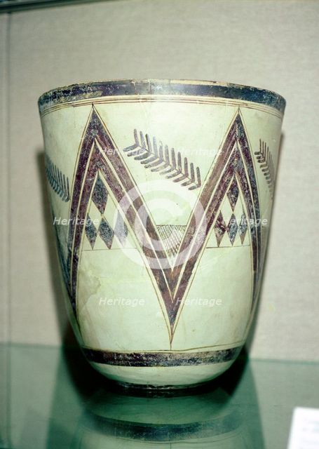 Vase with geometric decoration, Susa, Iran. Artist: Unknown