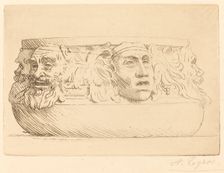 Vase with Grotesques (Le vase aux masques). Creator: Alphonse Legros